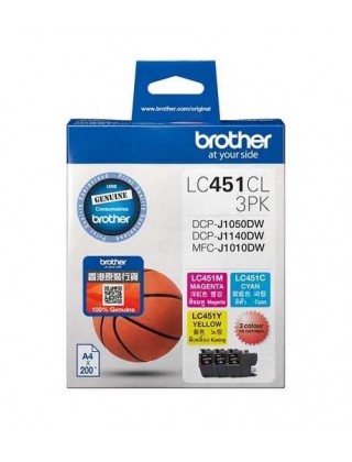 BROTHER LC451CL 3支彩色墨盒套裝
