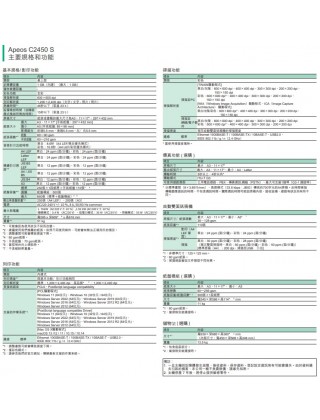 FUJIFILM Apeos C2450 S  A3 彩色多功能打印機