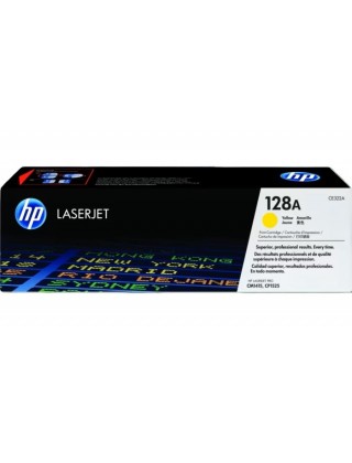 HP 128A 黃色原廠 LaserJet 碳粉盒 (CE322A)