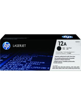 HP 12A 黑色原廠 LaserJet 碳粉盒 (Q2612A)