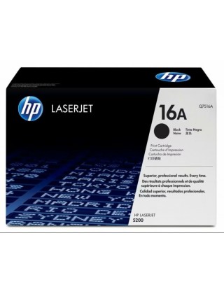 HP 16A 黑色原廠 LaserJet 碳粉盒 (Q7516A)