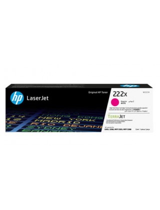 HP 222X 高容量紅色原廠 LaserJet 碳粉盒 (W2223X)