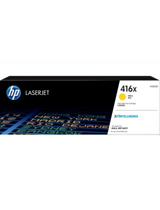 HP 416X 高容量黃色原廠 LaserJet 碳粉盒 (W2042X)