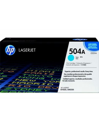 HP 504A 藍色原廠 LaserJet 碳粉盒 (CE251A)
