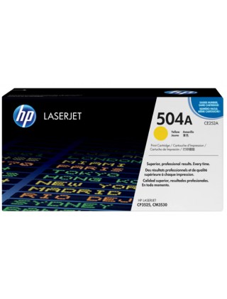 HP 504A 黃色原廠 LaserJet 碳粉盒 (CE252A)