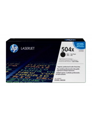HP 504X 高容量黑色原廠 LaserJet 碳粉盒 (CE250X)