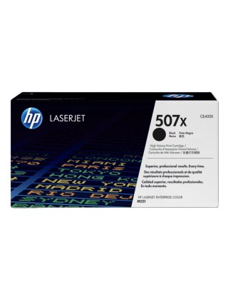 HP 507X 高容量黑色原廠 LaserJet 碳粉盒 (CE400X)