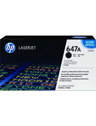 HP 647A 黑色原廠 LaserJet 碳粉盒 (CE260A)