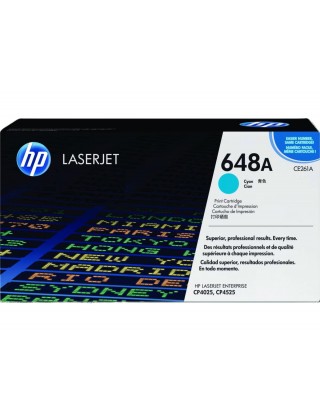 HP 648A 藍色原廠 LaserJet 碳粉盒 (CE261A)