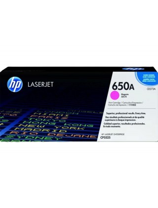 HP 650A 紅色原廠 LaserJet 碳粉盒 (CE273A)