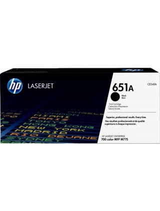 HP 651A 黑色原廠 LaserJet 碳粉盒 (CE340A)