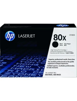 HP 80x 高容量黑色原廠 LaserJet 碳粉盒 (CF280x)