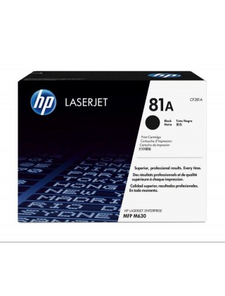 HP 81A 黑色原廠 LaserJet 碳粉盒 (CF281A)