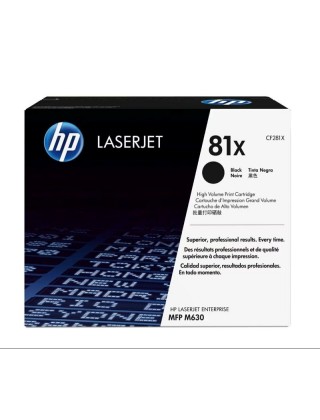 HP 81X 高容量黑色原廠 LaserJet 碳粉盒 (CF281X)
