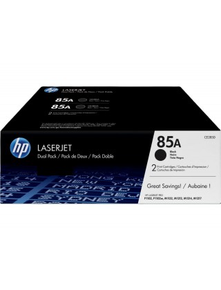 HP 85A 2包裝黑色原廠 LaserJet 碳粉盒 (CE285AD)