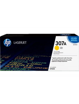 HP 307A 黃色原廠 LaserJet 碳粉盒 (CE742A)
